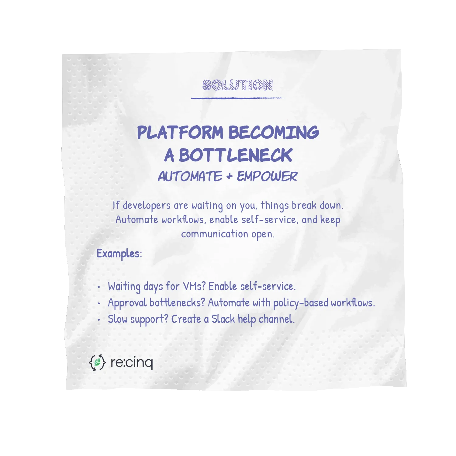 Platform Becoming a Bottleneck (Back)