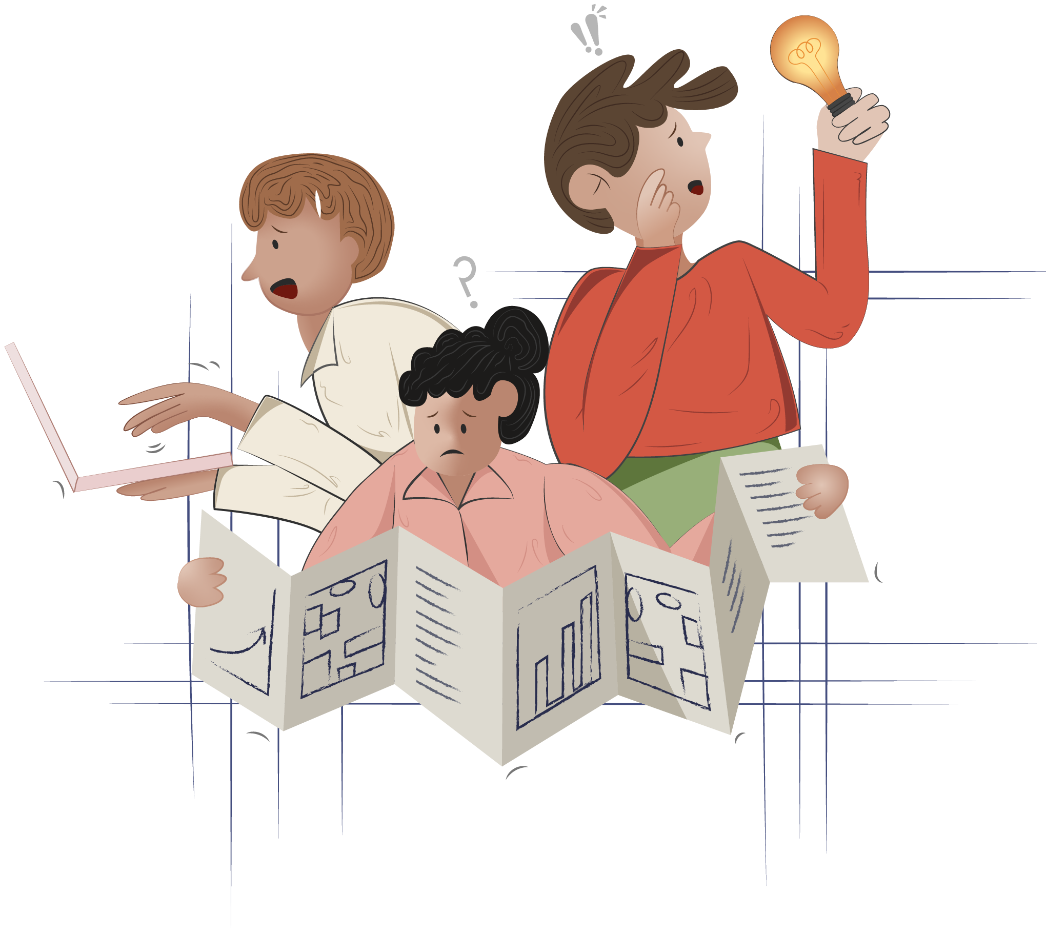 Technical illustration showing complex system architecture and data flow