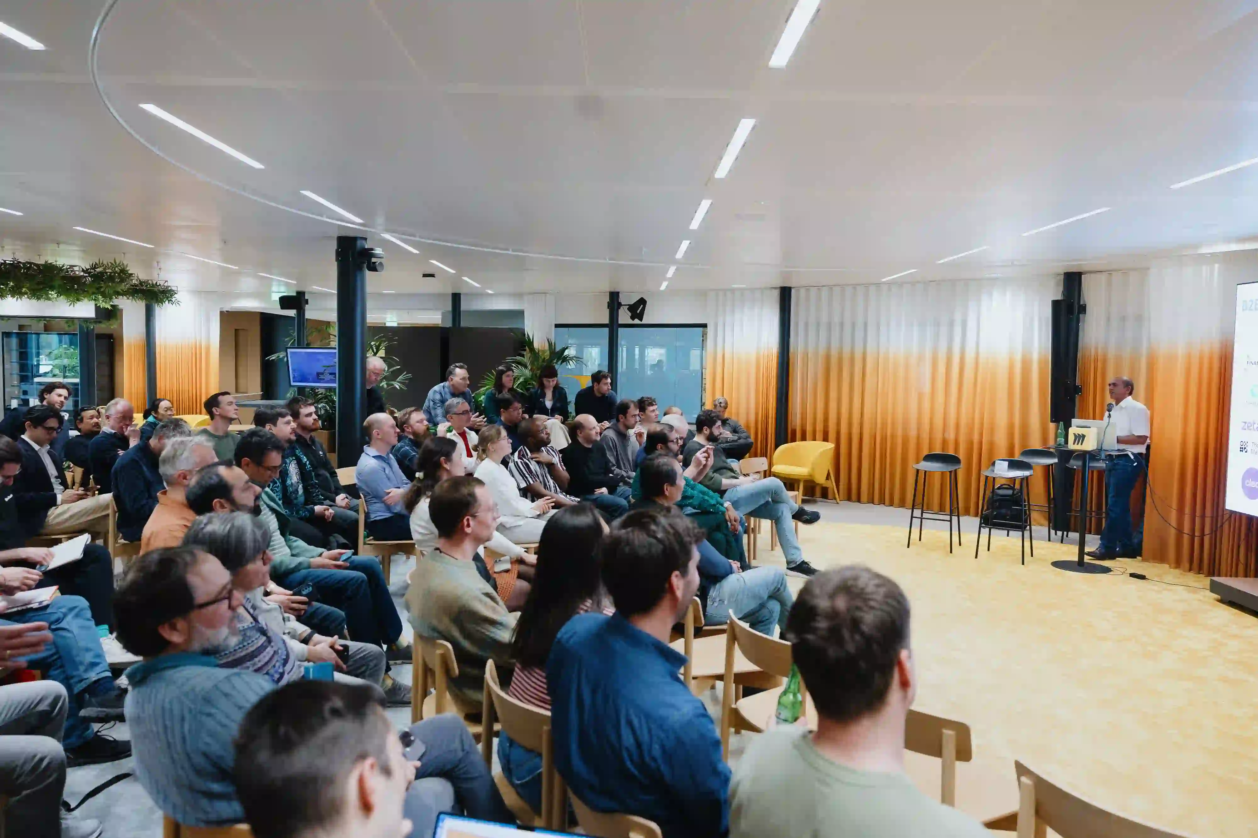 Shekhar Kachole opening the 9th edition of AI Native Netherlands at Miro HQ Amsterdam