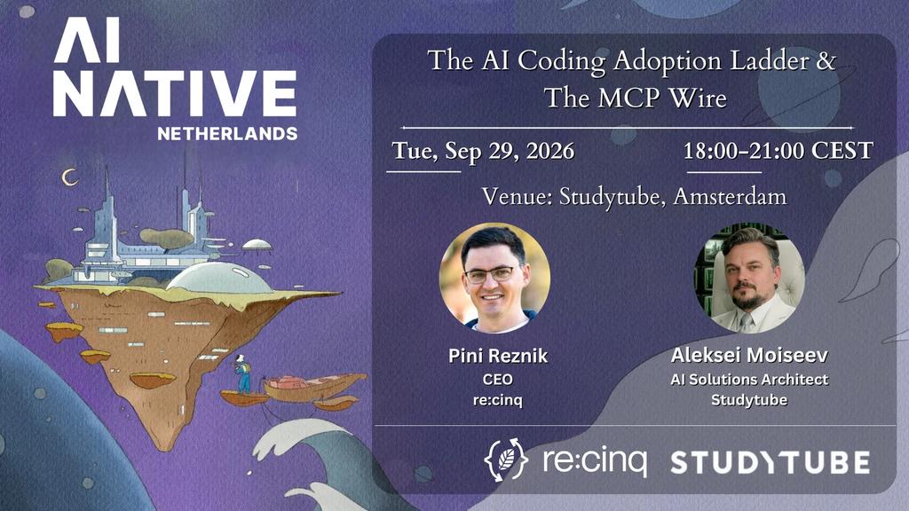 AI Native Netherlands #12 at Studytube, Amsterdam — 29 September 2026