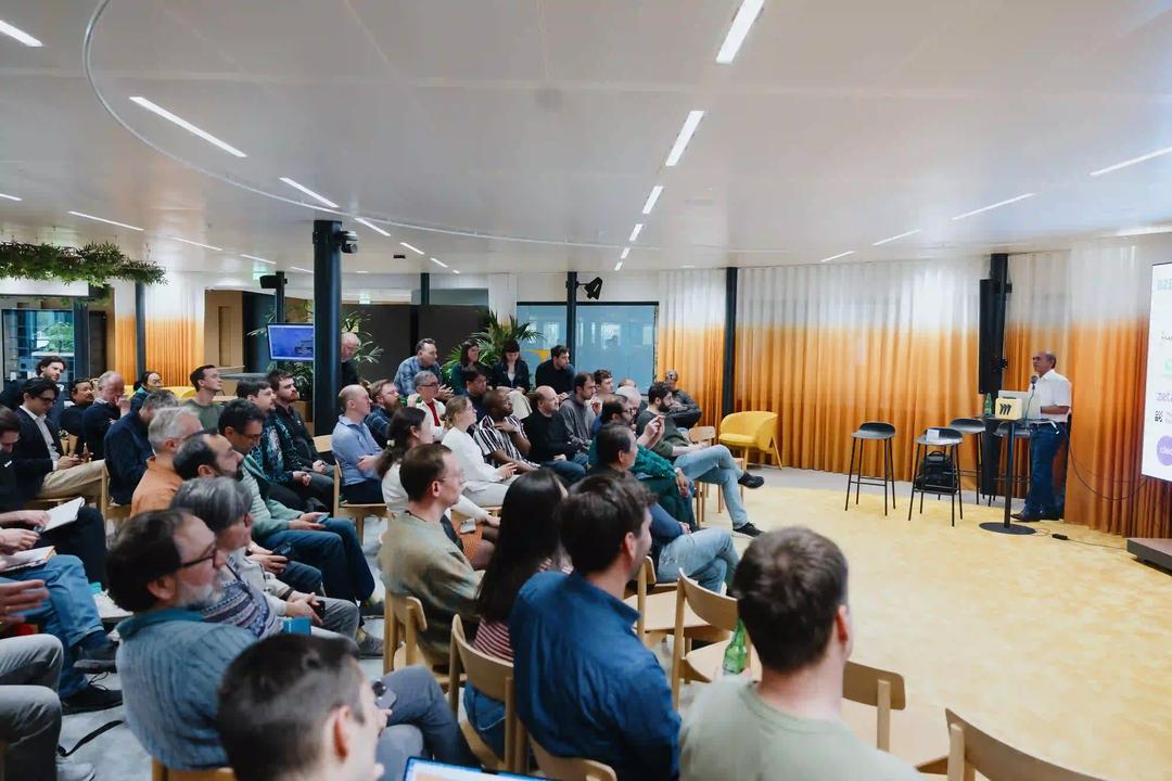 Shekhar Kachole opening the 9th edition of AI Native Netherlands at Miro HQ Amsterdam