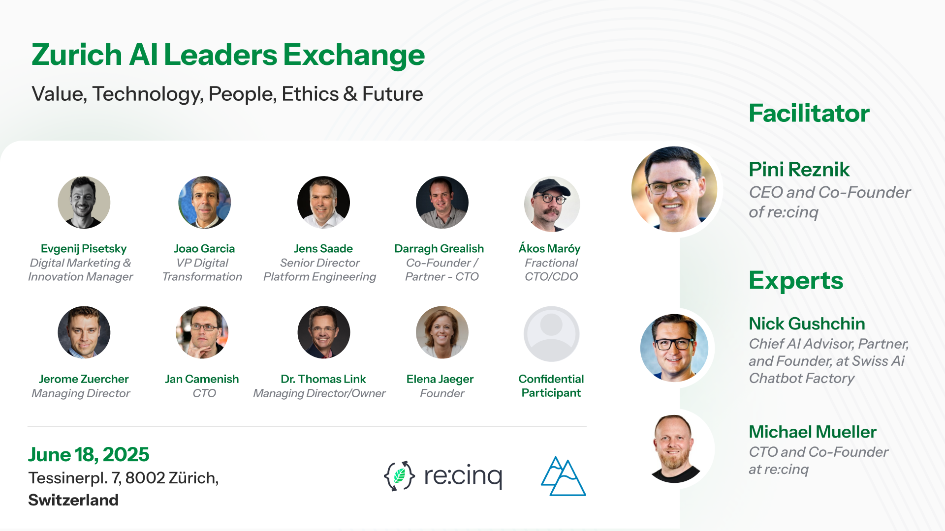 Roundtable | Zurich AI Leaders Exchange